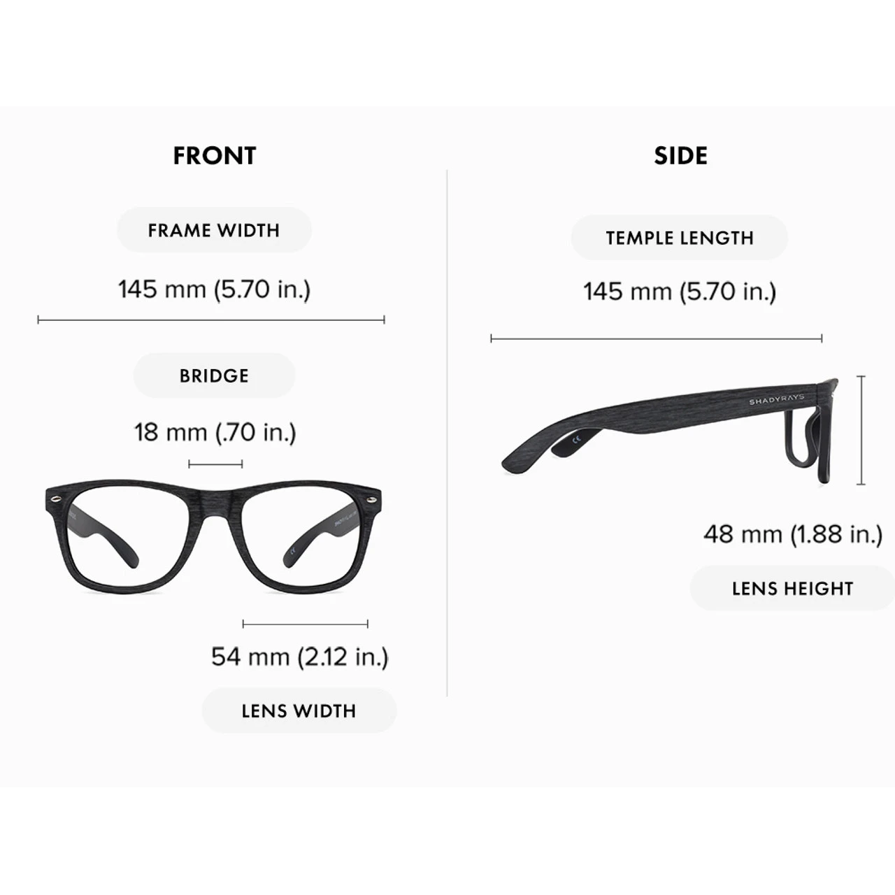 Shady Rays Classic Eyewear - Timber Black Polarized 2 Shady Rays Classic Eyewear - Timber Black Polarized - Image 2