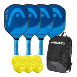 HEAD Extreme Pro 4 Paddle Bundle With Bag
