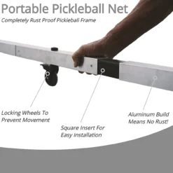 Dominator Rolling Portable Pickleball Net -Pickleball Store HSP100 4 08783.1663784840