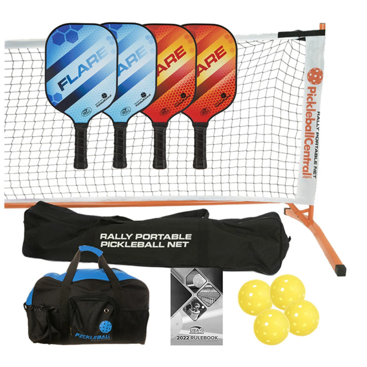 Rally Flare Graphite Set - Paddles/balls/net System/duffel/rules 1 Rally Flare Graphite Set - Paddles/balls/net System/duffel/rules
