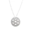 Reversible Sterling Silver Pickleball Pendant