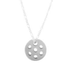 Reversible Sterling Silver Pickleball Pendant