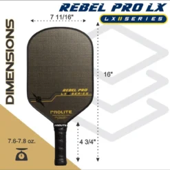 Rebel Pro Hyperweave LX Paddle -Pickleball Store PL500 9 48800.1676567312