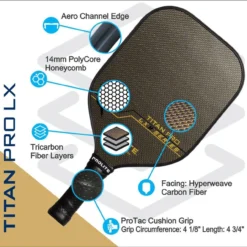 Titan Pro Hyperweave LX Paddle -Pickleball Store PL510 9 81701.1663784824