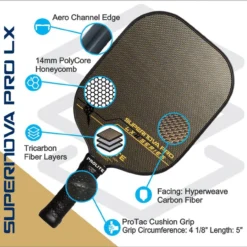 Supernova Pro Hyperweave LX Paddle -Pickleball Store PL515 9 81249.1663784790