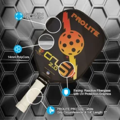 CRUSH PowerSpin 2.0 Composite Paddle -Pickleball Store PLCRSH 7 15751.1663784771