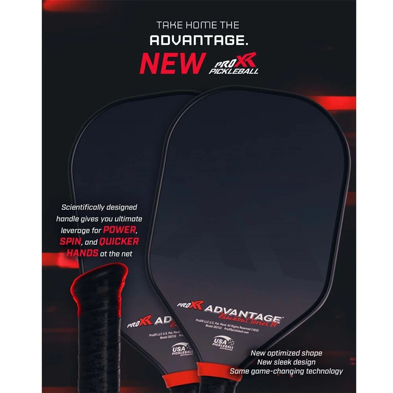 ProXR Advantage Blackout Series 16 Paddle 2 ProXR Advantage Blackout Series 16 Paddle - Image 2