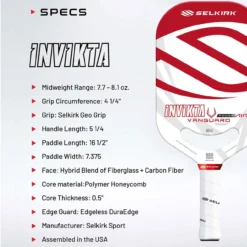 VANGUARD Power Air Invikta Paddle 11 VANGUARD Power Air Invikta Paddle -Pickleball Store VANGUARD Power Air Invikta specs 1000 94332.1676657224